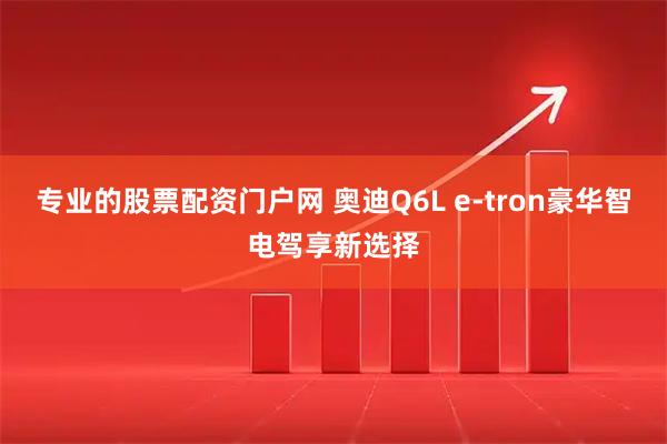 专业的股票配资门户网 奥迪Q6L e-tron豪华智电驾享新选择